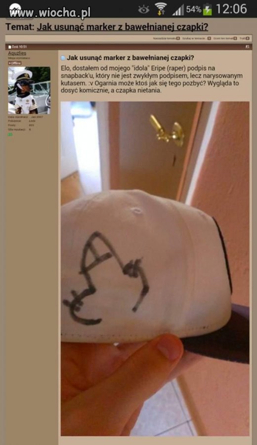 Autograf od idola.