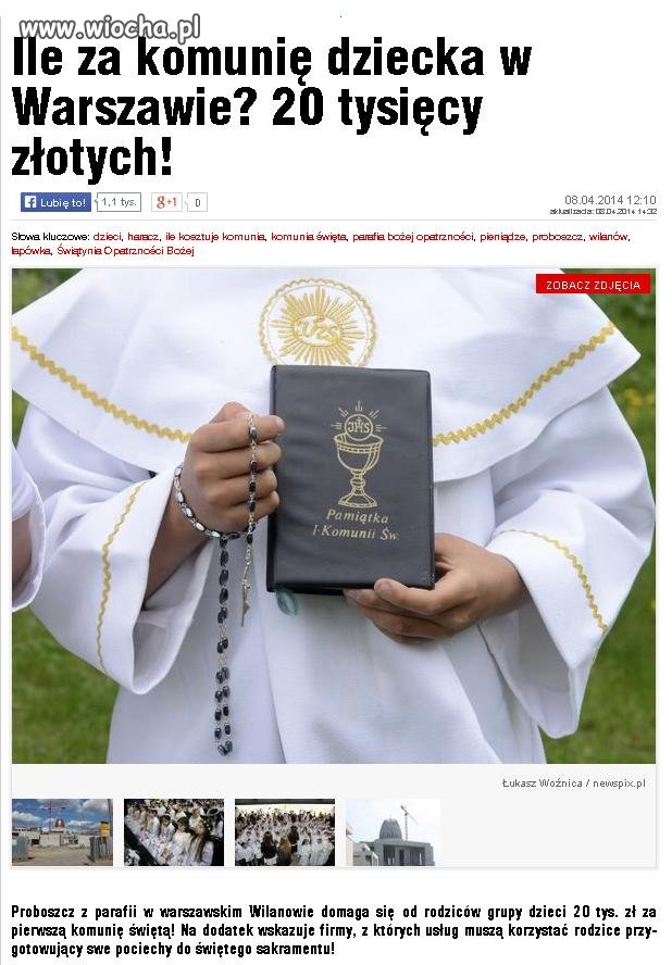 Co łaska ale nie mniej niż 20 tysięcy 