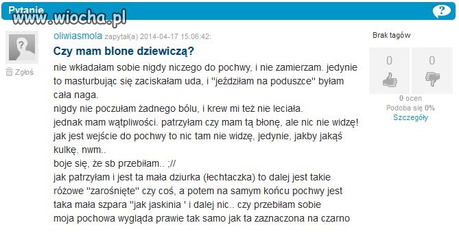 Strata dziewictwa.