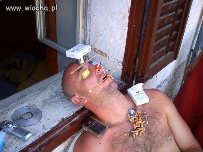 Człowiek pojara...