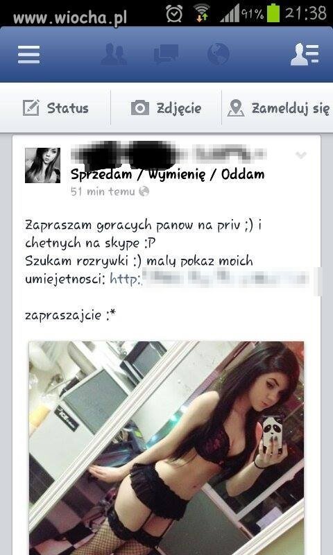 To się dziewczyna zareklamowała 