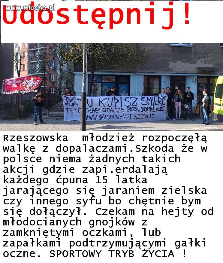 Szacunek dla Rzeszowskiej młodzieży za akcję.