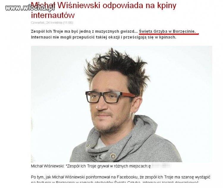 Wiśniewski gwiazdą na Święcie Grzyba