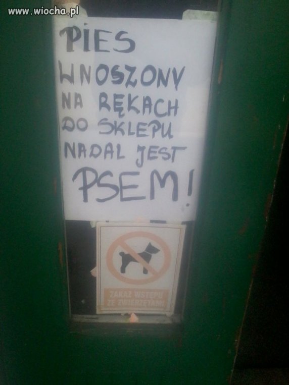 Ostatnie ostrzeżenie "sklepowej"