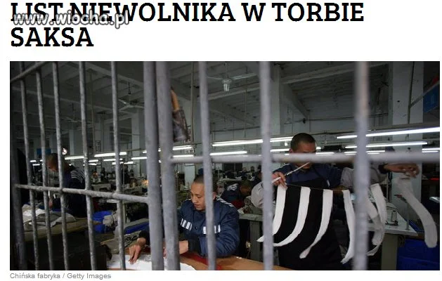 Praca 13h na dobę w niewoli...