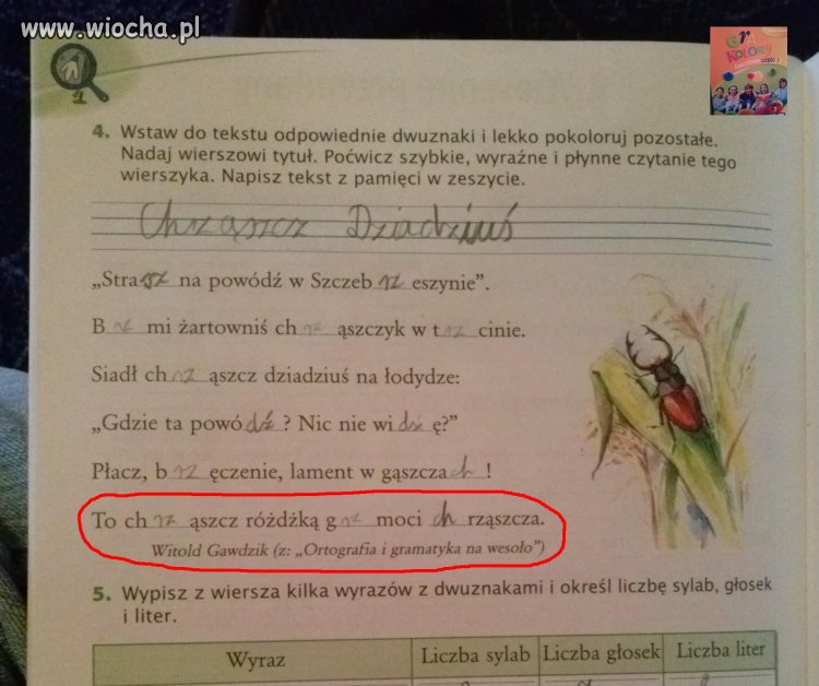 Ortografia na wesoło w 3 klasie 