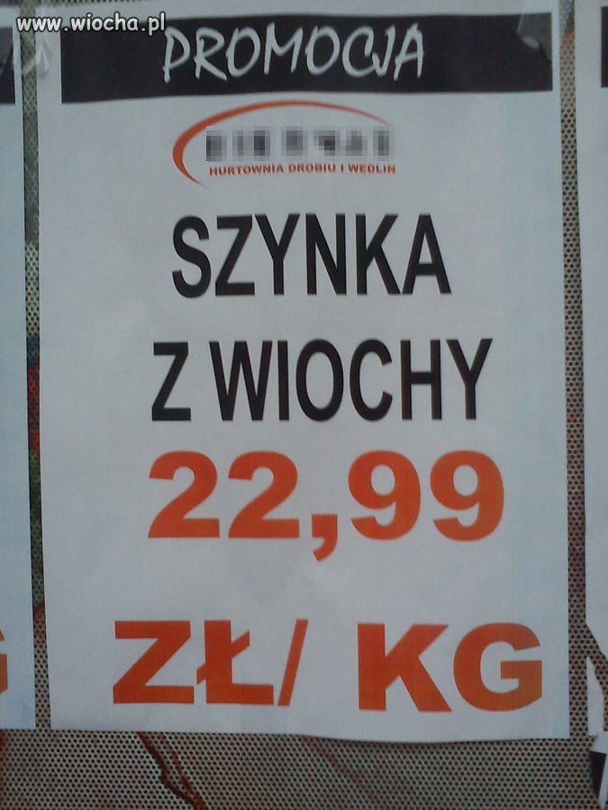 Szynka z Wiochy.