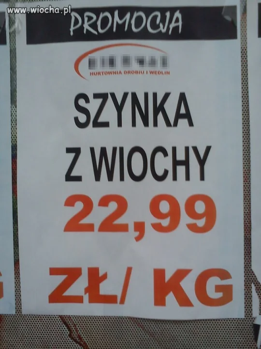 Szynka z Wiochy.