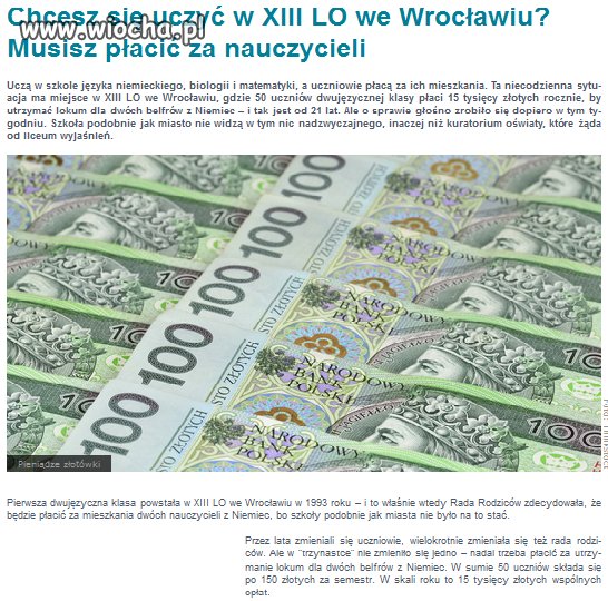 Polak za swoją wypłatę musi płacić za wszystko...