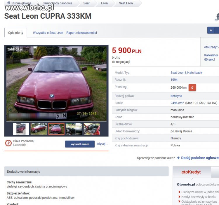 Jakiś dziwny ten Seat...