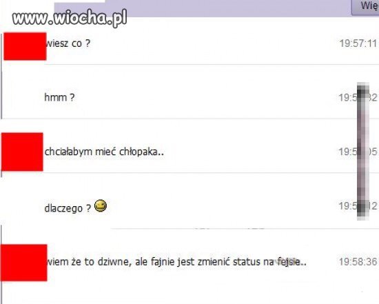 Status na fejsie...