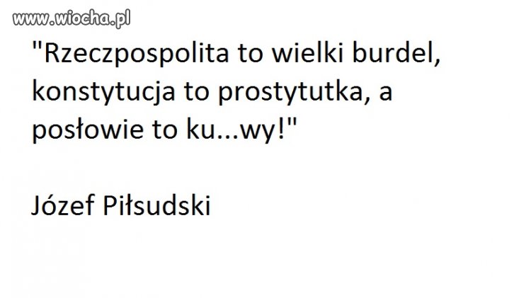  Józef Piłsudski o sytuacji politycznej w kraju.
