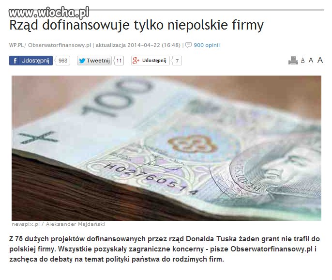 Tak rząd wspomaga najpotrzebniejsze firmy szkoda