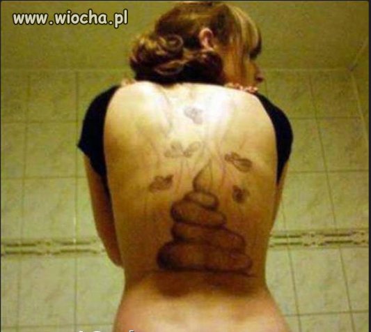 Kupa g*wna na plecach