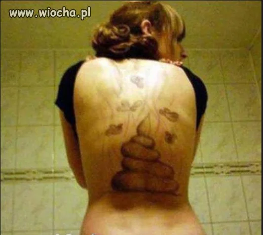 Kupa g*wna na plecach