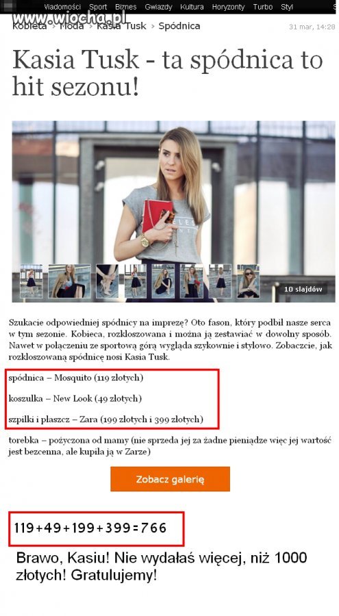 Chyba papcio wreszcie nauczył ją oszczędzania...