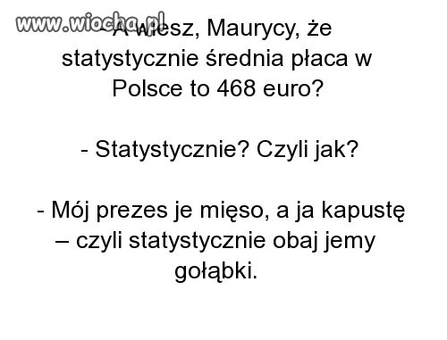 Statystycznie wszystko jest OK 