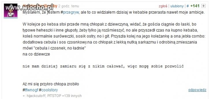 Aż mi się przykro chłopa zrobiło