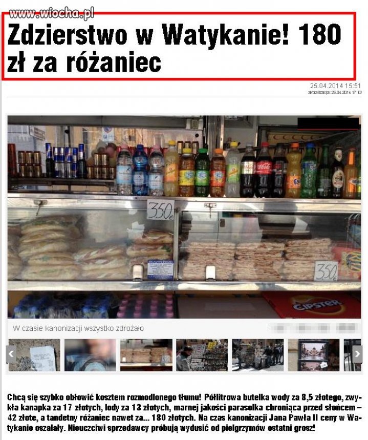 Chcą się szybko obłowić kosztem rozmodlonego tłumu!