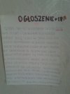 Ogłoszenie polskiej nastolatki