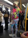 Taki tam "modniś" w metrze..