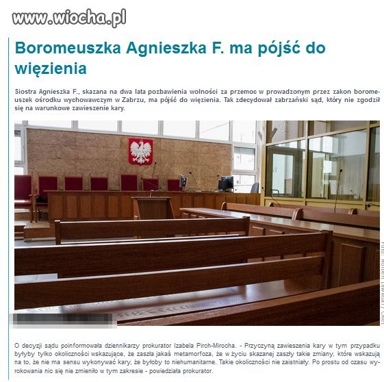 Zwyrodnialec Bernadetta jednak pójdzie do więzienia..