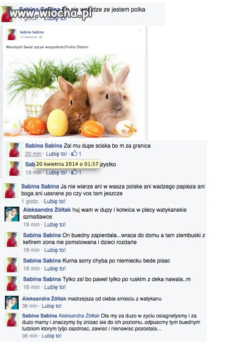 Święta Wielkiej nocy na FB