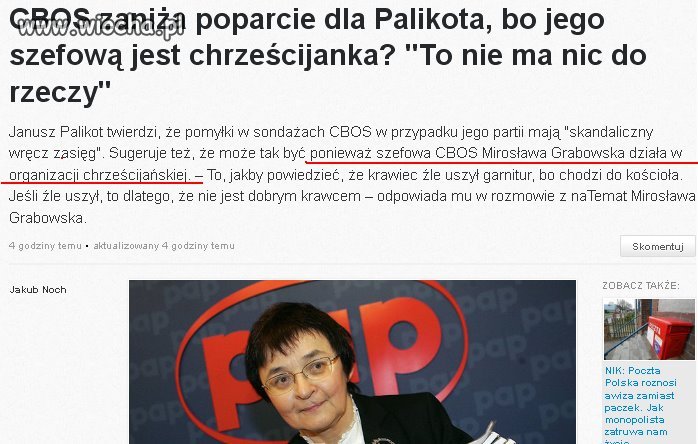 Słabe wyniki sondaży dla partii palikota