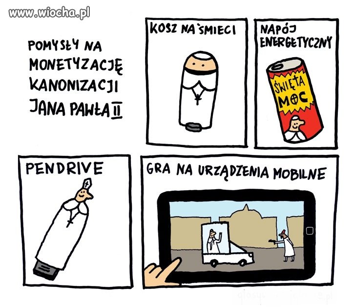 Monetyzacja Kanonizacji-niestety tak jest