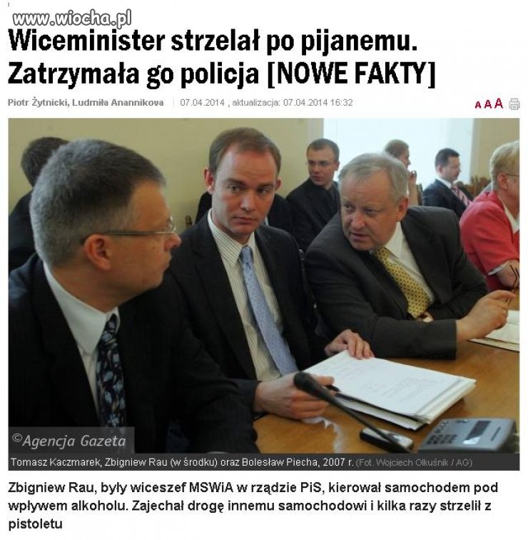 Wysokiej klasy mamy tych polityków... 