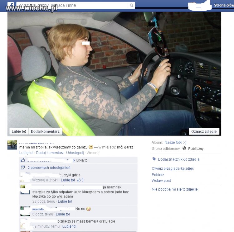 Jej samochód jeździ bez kluczyków