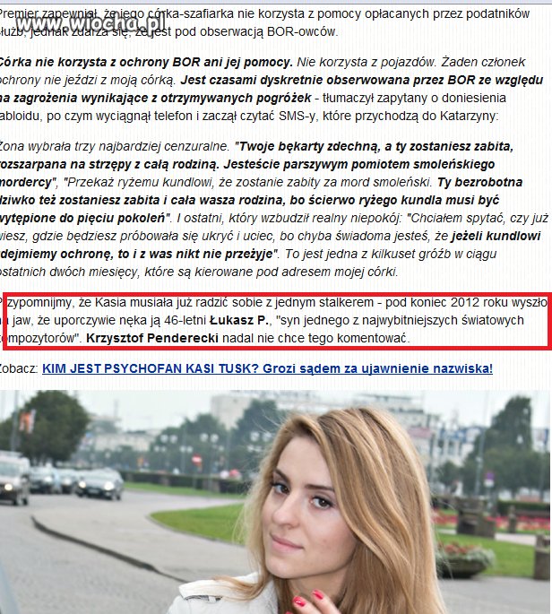 TAAAK napewno nie wiadomo o kogo chodzi