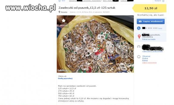Zawleczki od puszek