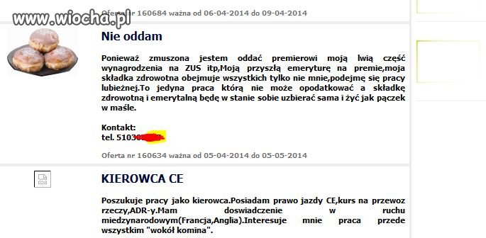 Ogłoszenie o pracę