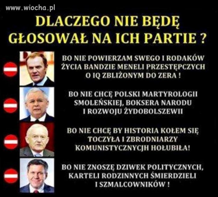 A wy macie na kogo głosować? 