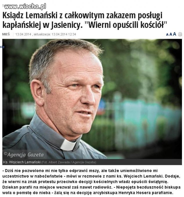 W kk nie ma miejsca na przyzwoitych księży.
