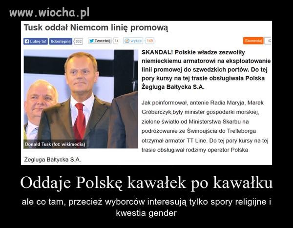 Premier oddał Niemcom linię promową 