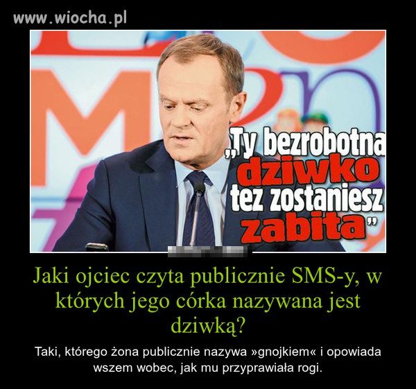 Jaki ojciec czyta publicznie SMS-y