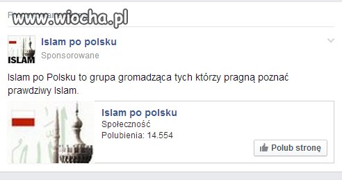 Propozycja do polubienia na Fejsie