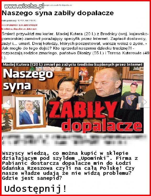 Walka naszych władz z dopalaczami to klęska