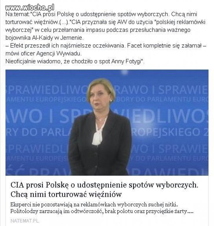 Anna Fotyga na coś się przyda...