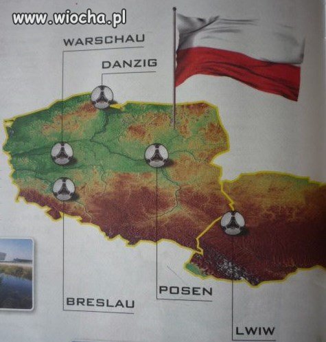 Mapa Polski w niemieckiej gazecie