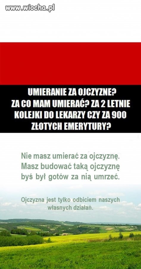 Patriotyzm - kwintesencja.