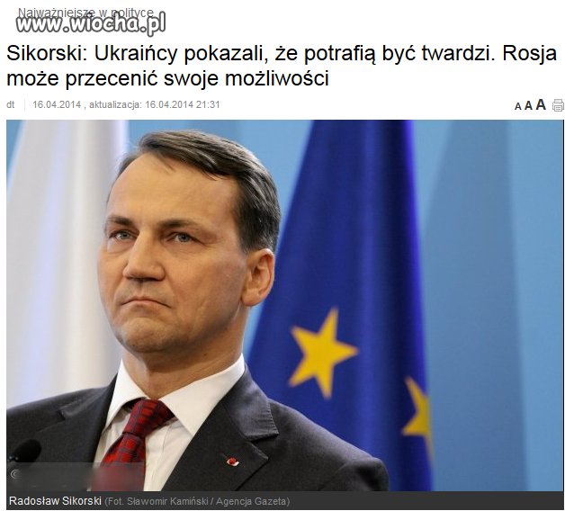 Panie Sikorski. Skoro pan tak się nimi podnieca 