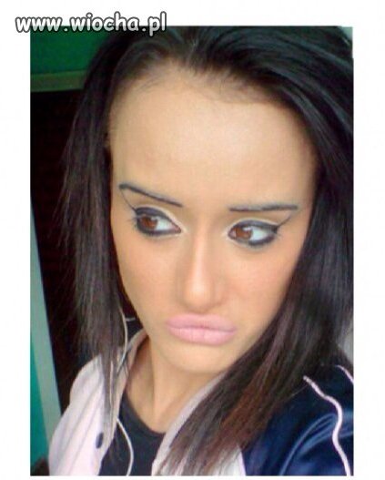 Piękny make up.