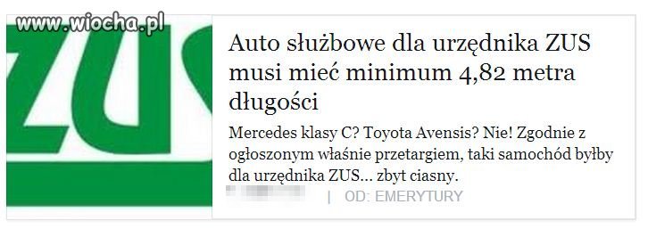 Takie rzeczy tylko w ZUS-ie