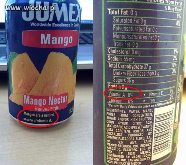 Mango naturalne źródło witaminy A