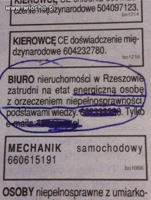 Biuro zatrudni energiczną osobę