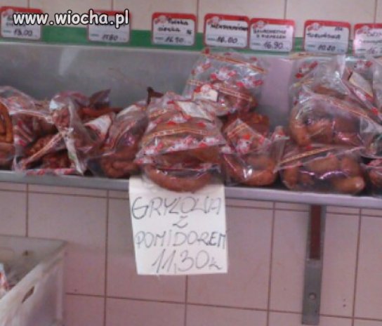 Kiełbasa w grudziądzkim sklepie mięsnym