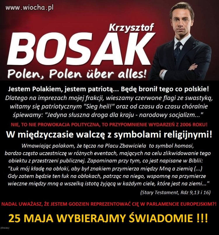 Herr Bosak - patriota pełną gębą!